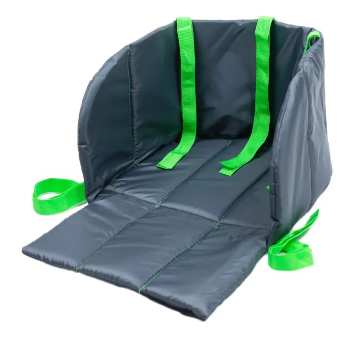 Матрасик в санки Snower сірий з салатовим (4820211101633)