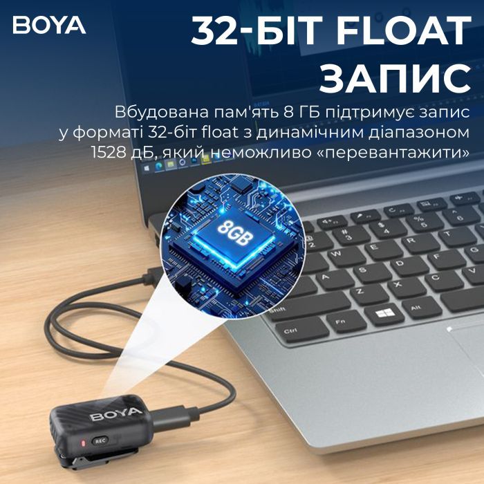 Микрофон Boya mini-12 Type-C/Lightning Black (mini-12) изображение 7