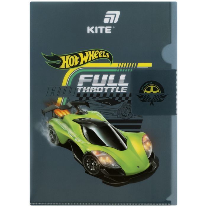 Папка - куточок Kite із клапаном A4 Hot Wheels (HW25-248-1)