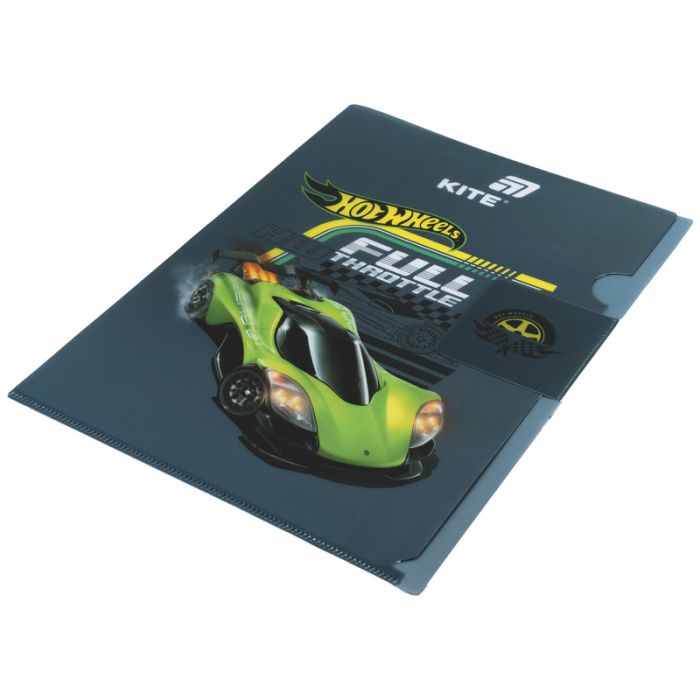 Папка - куточок Kite із клапаном A4 Hot Wheels (HW25-248-1) зображення 2