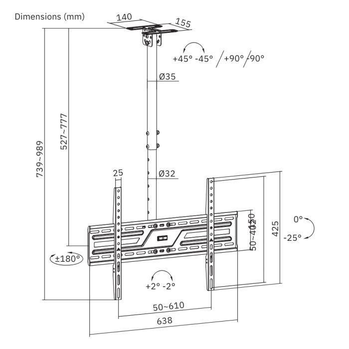 Кронштейн ITech CELB-56S зображення 12