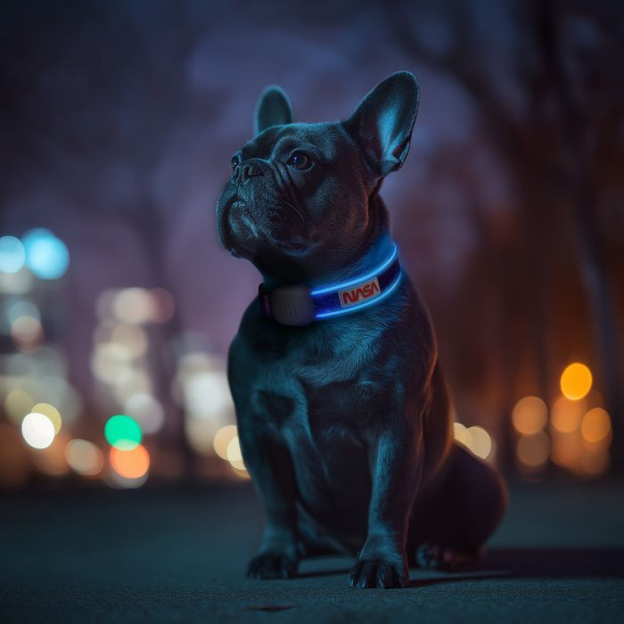 Нашийник для тварин WAUDOG з підсвічуванням LED "NASA21" S-M (272-0148) зображення 4