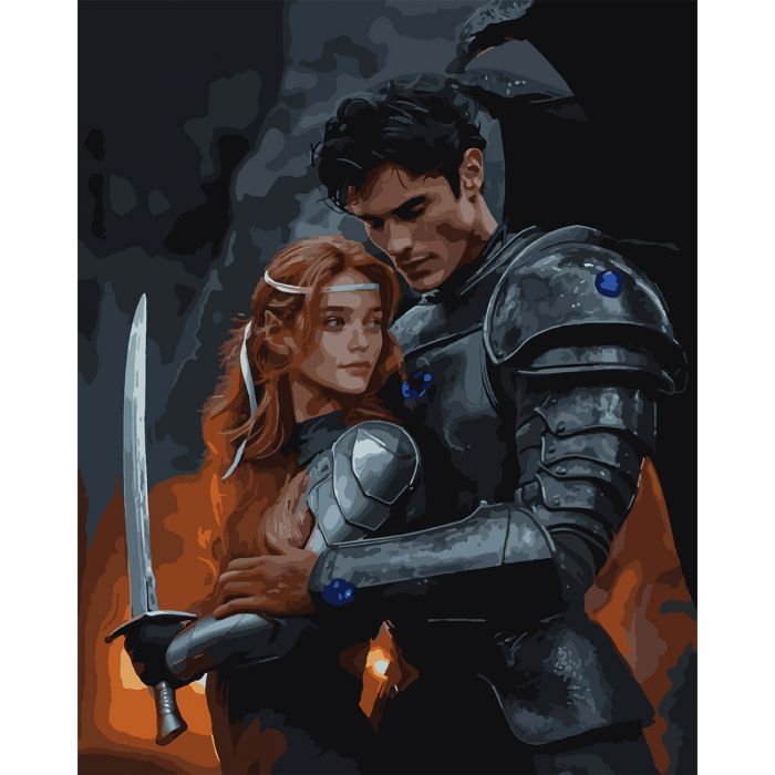 Картина по номерам Santi Шипи та троянди Фейра та Різанд 40х50 см (955061)