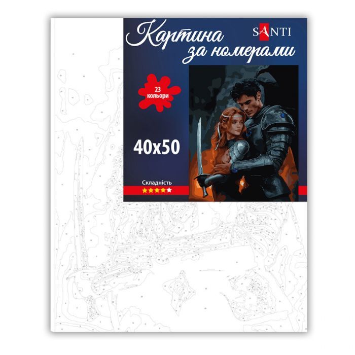 Картина по номерам Santi Шипи та троянди Фейра та Різанд 40х50 см (955061) изображение 2