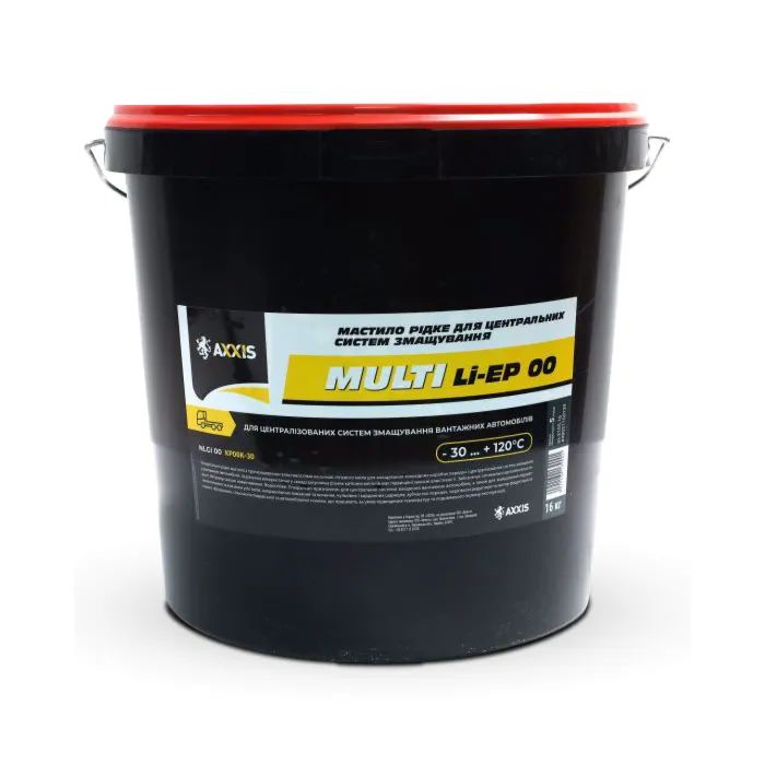 Смазка автомобильная AXXIS Multi Grease Li-EP 00 16кг (ax-3105-16)