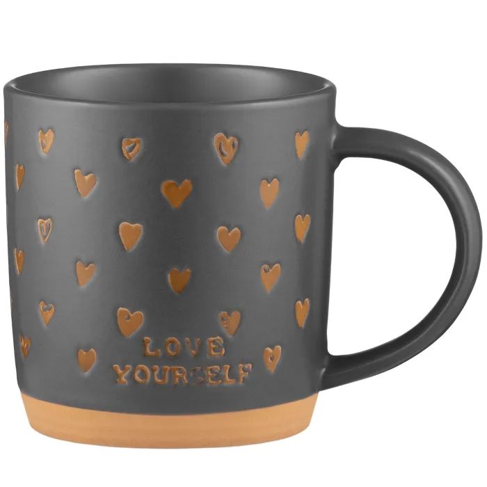 Чашка Ardesto Alda, 365мл, кераміка, сірий (AR3496)