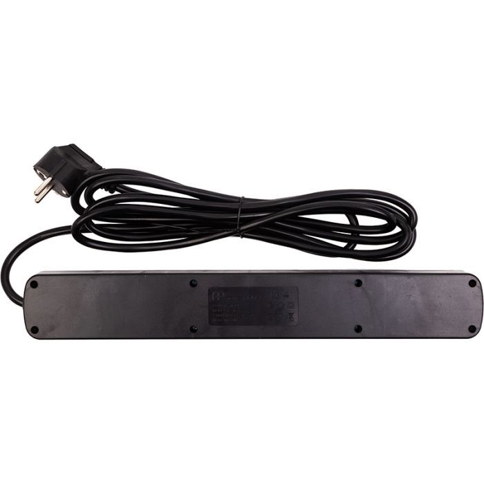 Сетевой фильтр питания PowerPlant 3м, 6 розеток, USB (YS-N6086/3c) (EX610662) изображение 3