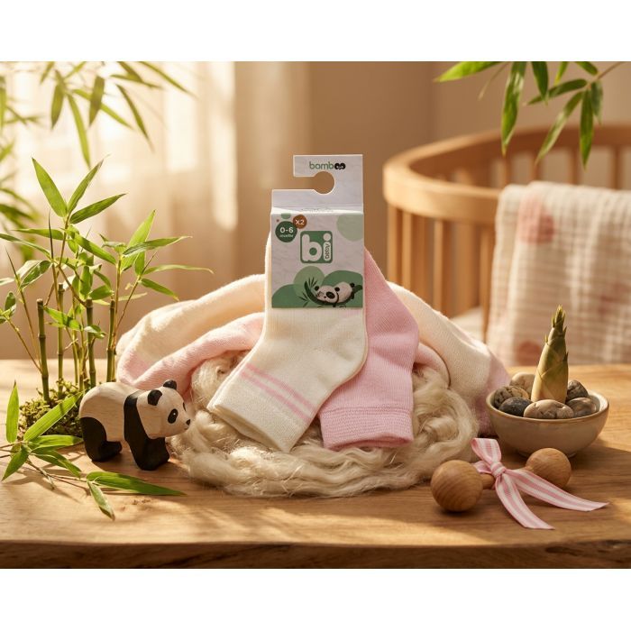 Носки детские Bibaby однотонные (68386-18-24-creampink) изображение 4