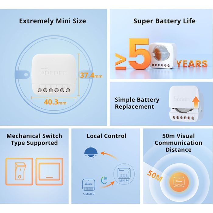 Переключатель Sonoff S-MATE2 изображение 7