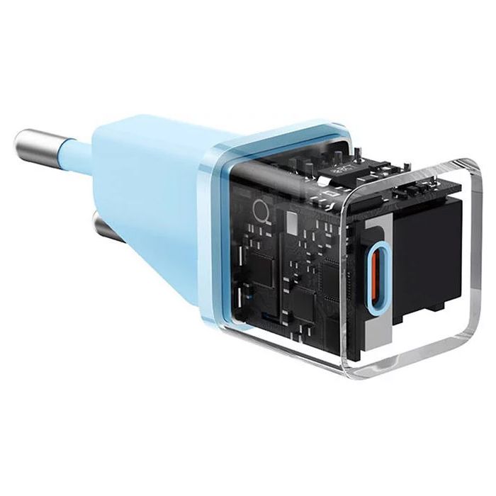 Зарядное устройство Baseus USB-C PD20W GaN blue (CCGN050103) изображение 5