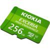 Карта памяти Kioxia 256GB microSDXC class 10 UHS-I U3 V30 Exceria High Endurance (LMHE1G256GG2) изображение 3