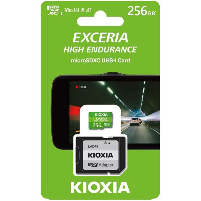 Карта памяти Kioxia 256GB microSDXC class 10 UHS-I U3 V30 Exceria High Endurance (LMHE1G256GG2) изображение 4