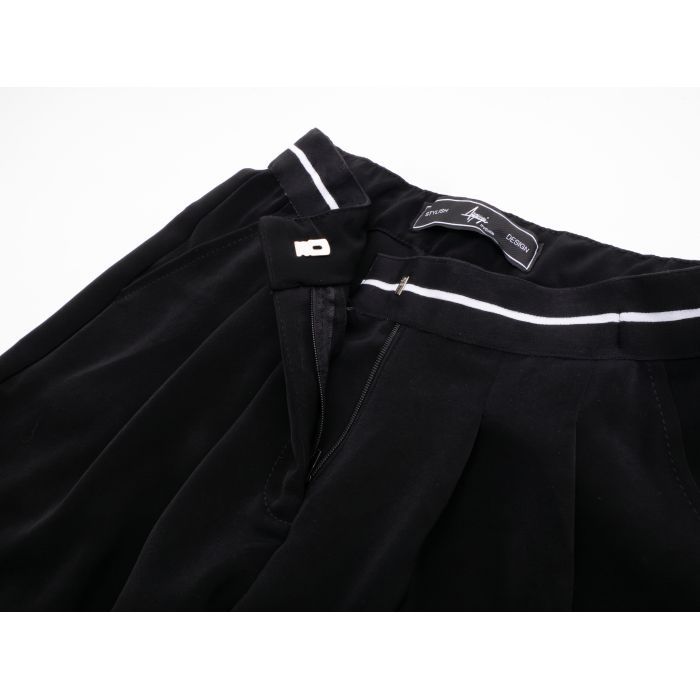 Штаны детские A-Yugi палаццо (9396-146G-black) изображение 4