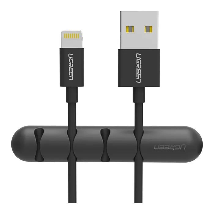 Держатель для кабеля Ugreen LP114 Cable Organizer (2 pack) Black (30762) изображение 3