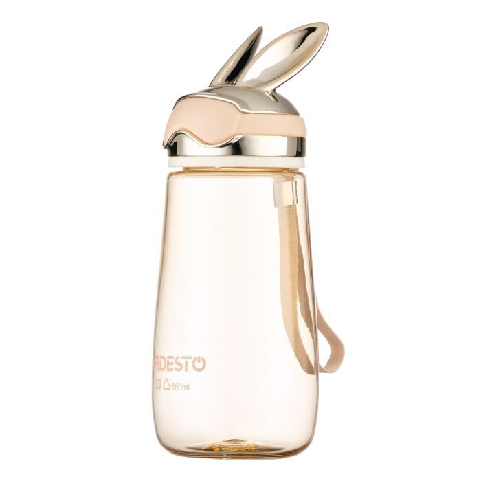 Пляшка для води Ardesto Bunny 600мл, пластик, рожевий (AR2260BP) зображення 2