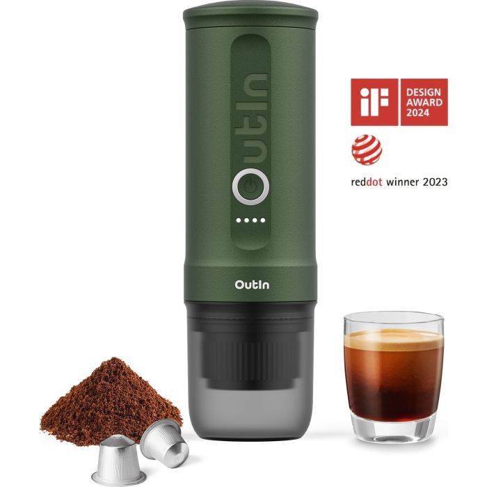Портативная кофеварка Outin Nano Espresso Machine OTEM-01 Forest Green (OTEM-01-FG) изображение 2