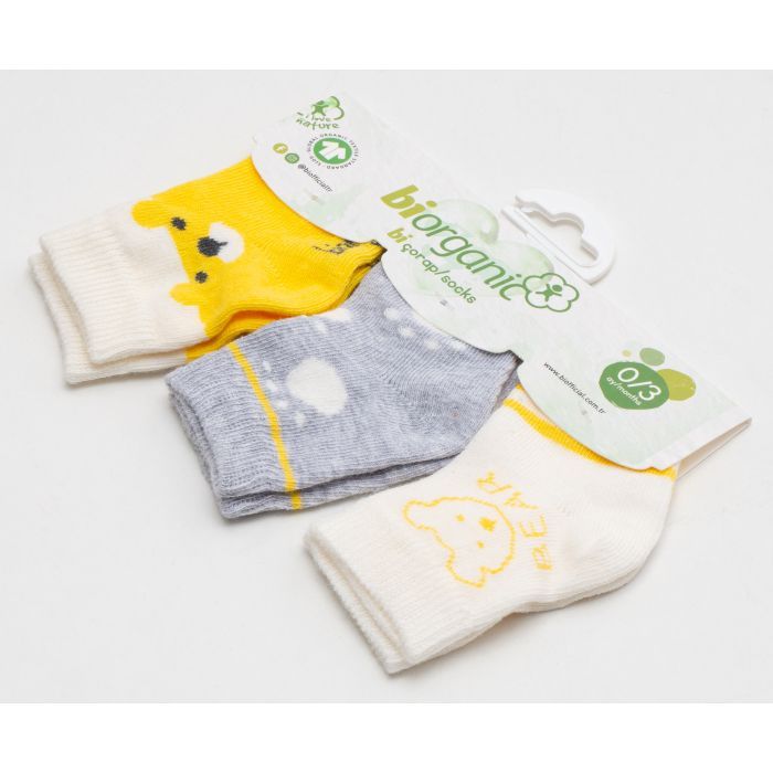 Носки детские Bibaby с мишками (68411-0-3-yellow) изображение 2
