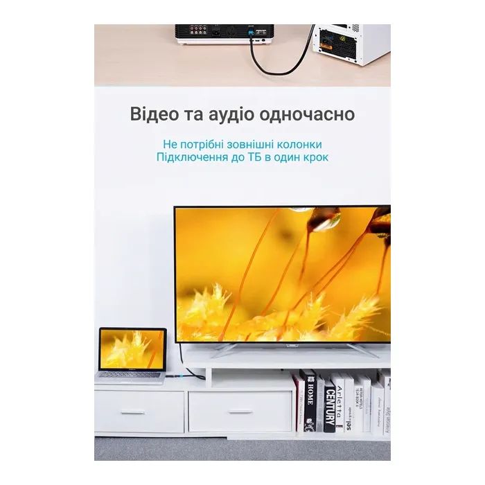 Переходник DisplayPort Male to HDMI Female Adapter Black Vention (HBMB0) изображение 10