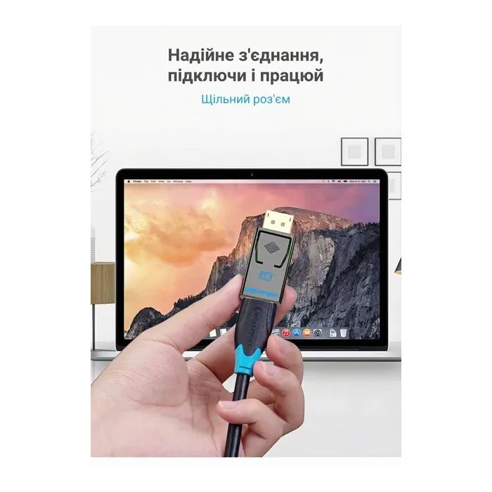 Переходник DisplayPort Male to HDMI Female Adapter Black Vention (HBMB0) изображение 3