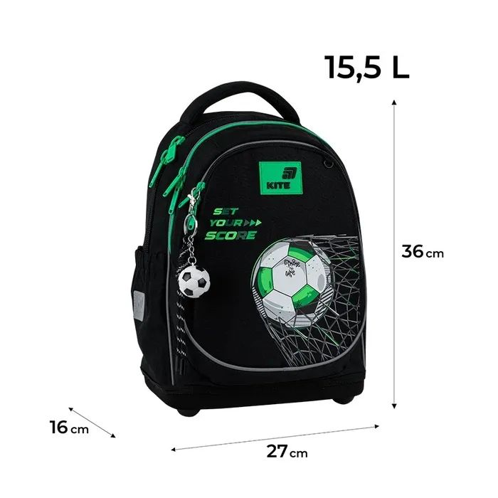 Рюкзак шкільний Kite Education 724 Football (K26-724S-3) зображення 2