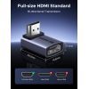 Перехідник HDMI M to HDMI F 8K60Hz 48Gbps 90° corner black Ugreen (85632) зображення 6