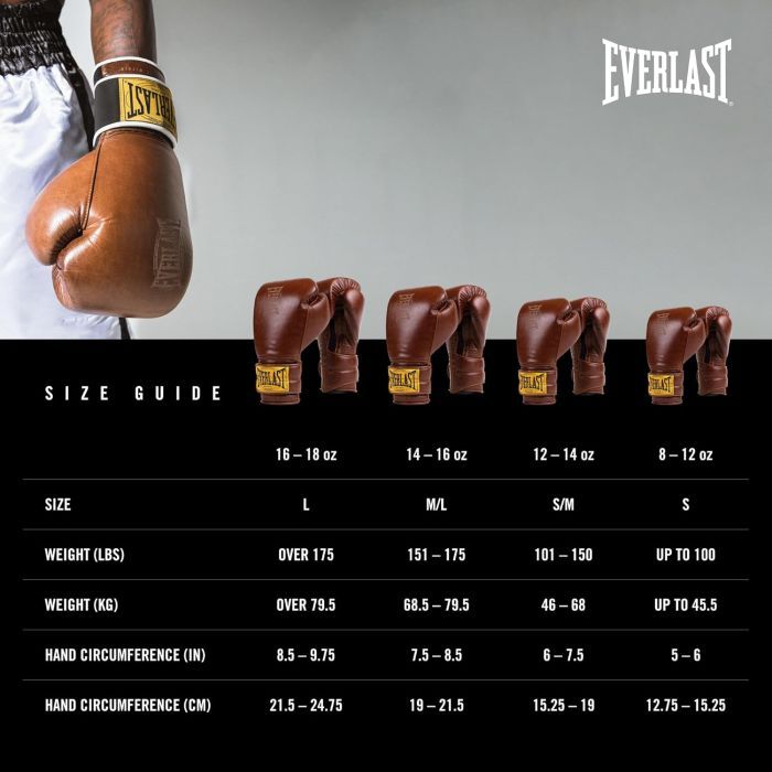 Боксерские перчатки Everlast 1910 Classic Training Glove P00002501 коричневий 12 унцій (009283610302) изображение 5