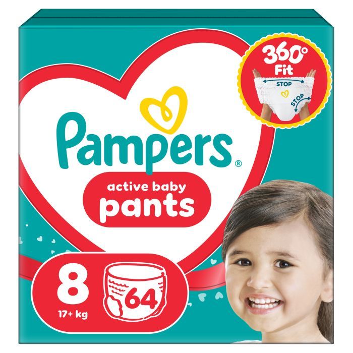 Підгузки Pampers Active Baby Pants Розмір 8 (17+ кг) 64 шт (8006530304627)