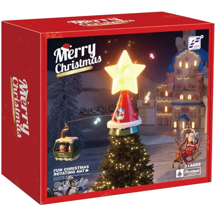Игровой набор Best Luck "Merry Christmas" с LED-подсветкой, музыкой и вращением (238-9B)