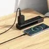Дата кабель USB 2.0 AM to USB-C 1.0m 3A nylon X59 black HOCO (6931474744920) изображение 2