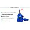Домкрат Vitol DB-40002C/TF0402, телескопічний, гідравлічний, 4т, 2 циліндри, max 390мм (DB-40002C) зображення 5