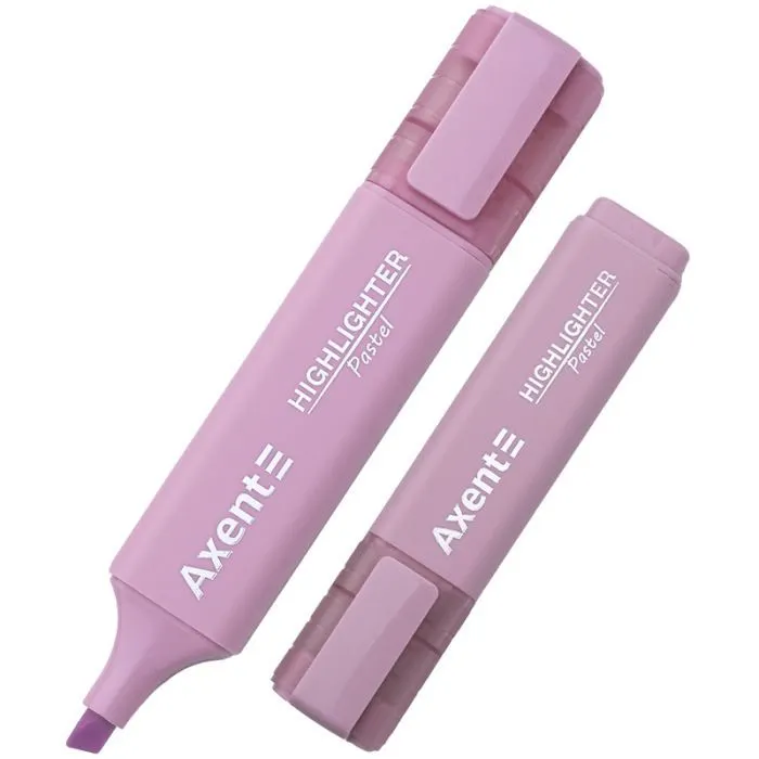 Маркер Axent Highlighter 2537-A, 1-5 мм клиноп. пастель лавандовий (2537-36-A)