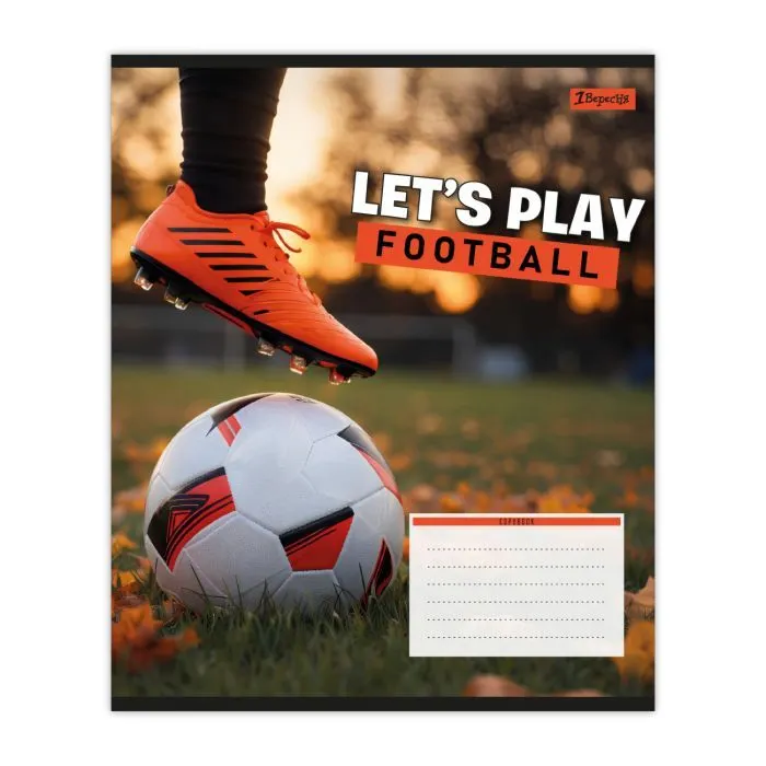 Зошит 1 вересня Let's play football А5 12 аркушів коса лінія (768749) зображення 3