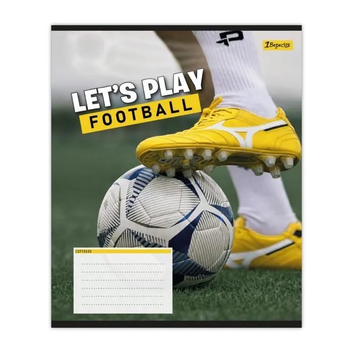 Зошит 1 вересня Let's play football А5 12 аркушів коса лінія (768749) зображення 5