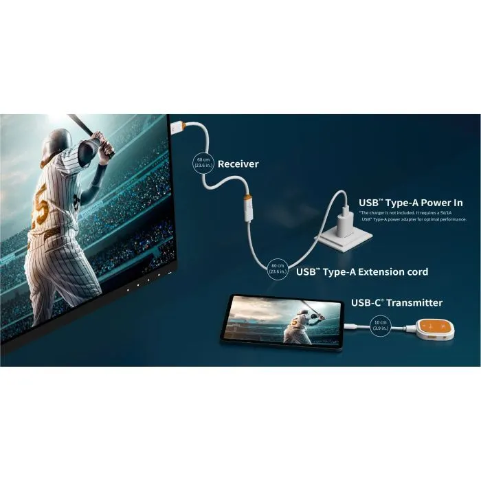 Адаптер HDMI extender 15m ( USB-C to HDMI ) wireless J5create (JVAW61-N) зображення 5