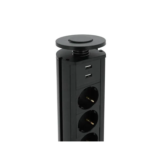 Сетевой фильтр питания Voltronic 3 Роз, 2USB, 16А, 250V, 2м, Black (D08-FU03) изображение 3