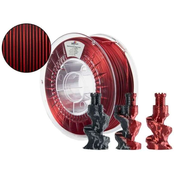 Пластик для 3D-принтера Spectrum PLA Magic SILK 1.75mm 1kg Nightfire (81404) зображення 3