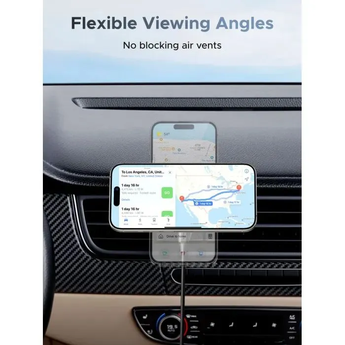Універсальний автотримач Ugreen W758 Magnetic Wireless Car Charger 25W QI2.2 Starlight Blue (55967) зображення 7