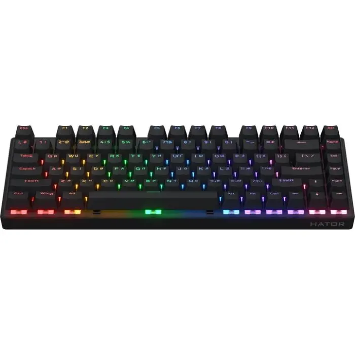 Клавіатура Hator Icefall Mecha 75 Rainbow Led Wireless/Bluetooth/USB UA Black (HTK275UA) зображення 2