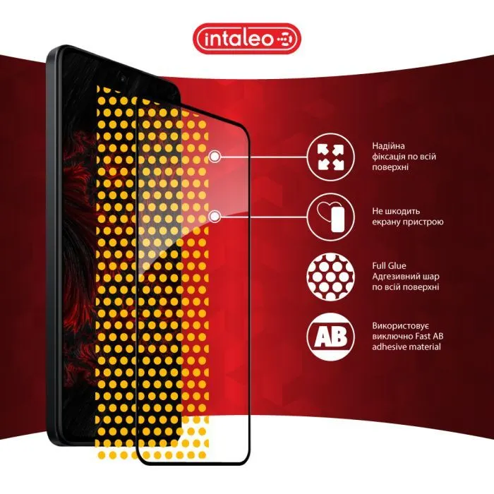 Стекло защитное Intaleo Full Glue Xiaomi Redmi Note 14 Pro 4G Black (1283126599477) изображение 7