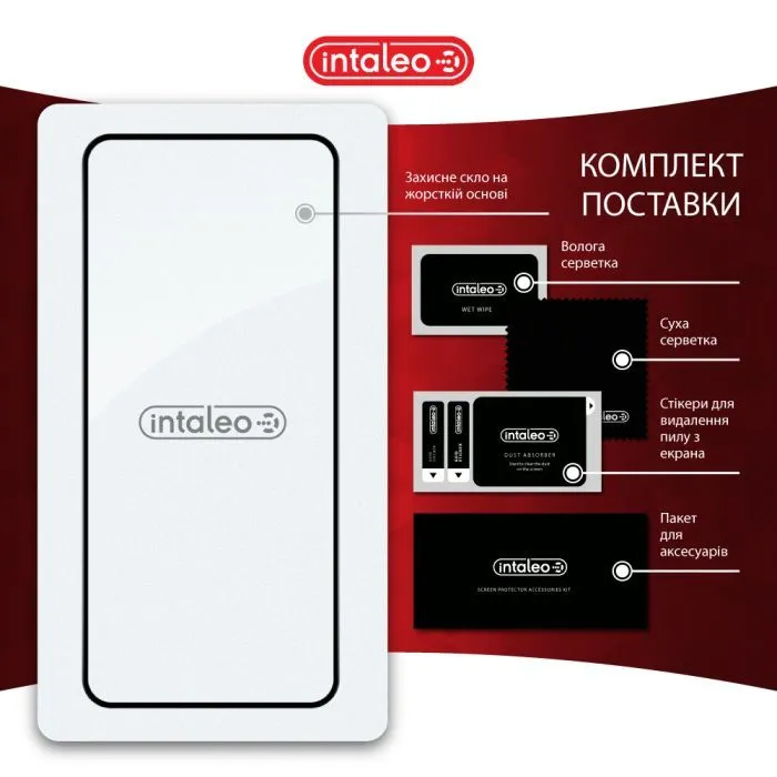 Стекло защитное Intaleo Full Glue Xiaomi Redmi Note 14 Pro 4G Black (1283126599477) изображение 8