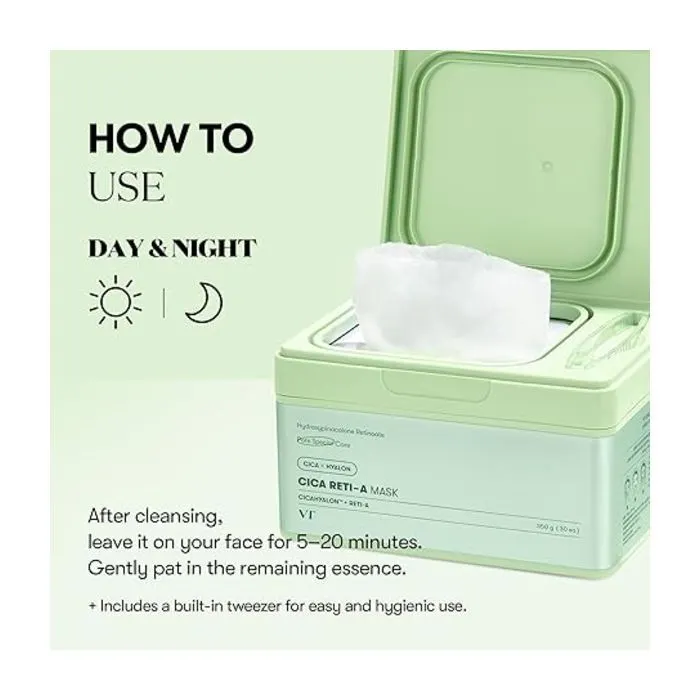 Маска для обличчя VT Cosmetics Cica Reti-A Mask 350 г (8809695678028) зображення 6