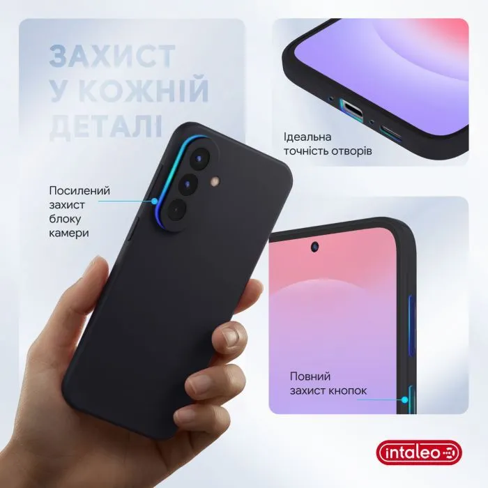 Чохол до мобільного телефона Intaleo Silicone Samsung Galaxy A56 Black (1283126640254) зображення 3