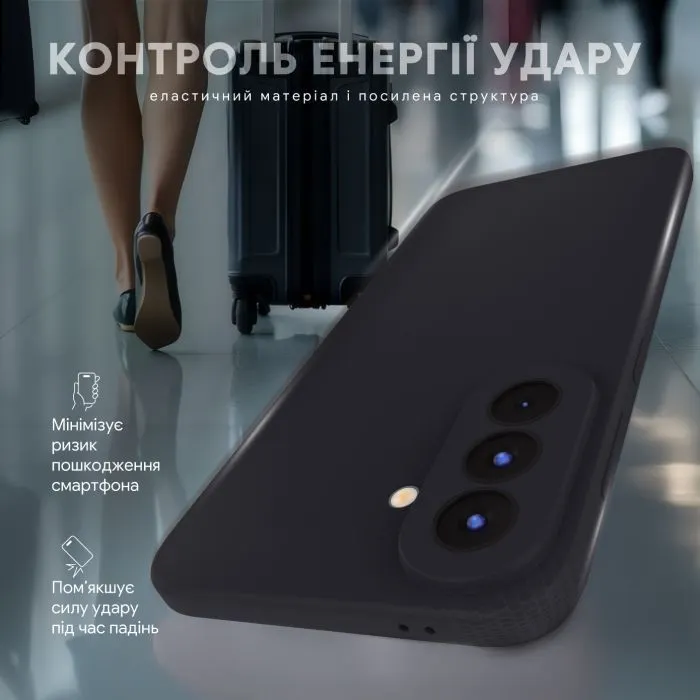 Чохол до мобільного телефона Intaleo Silicone Samsung Galaxy A56 Black (1283126640254) зображення 6