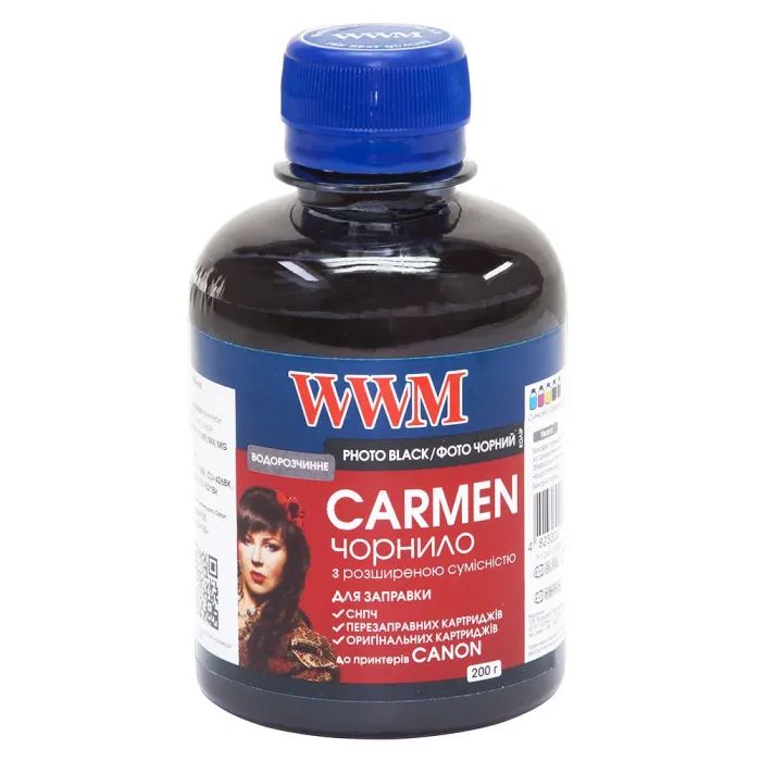 Чернила WWM CANON UNIVERSAL CARMEN Photo Black 200г (CU/PB)