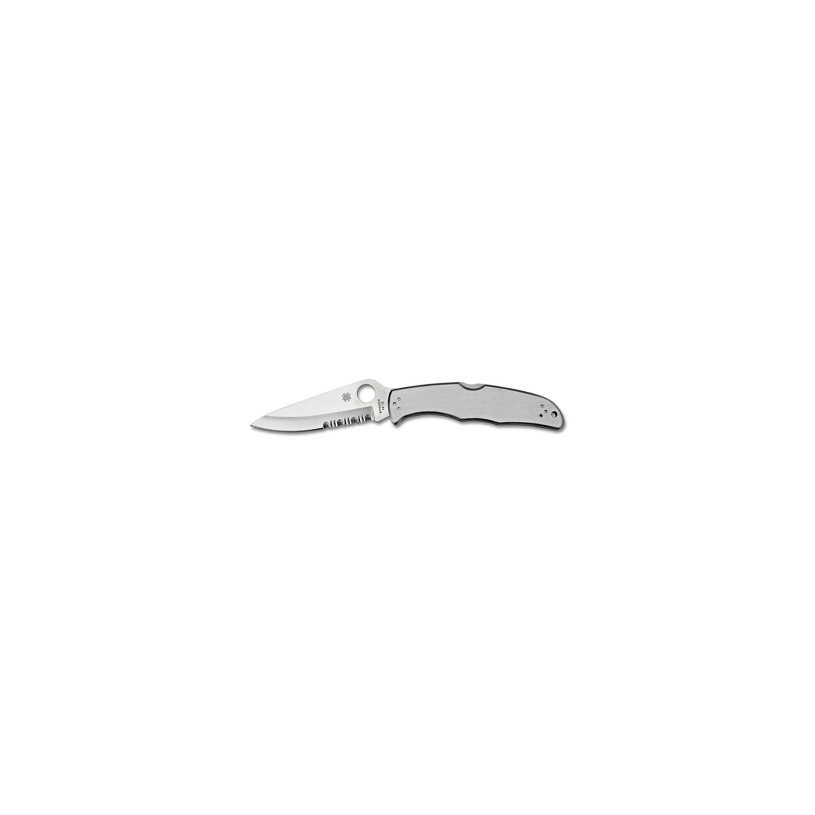 Нож Spyderco Endura, стальная рукоятка, полусеррейтор (C10PS)