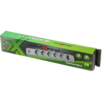 Сетевой фильтр питания Maxxtro PWE-05K-1.8, серый, 1.8 м кабель, 5 розеток, USB зарядка 2А (PWE-05K-1.8) изображение 2