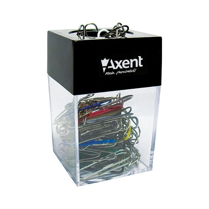 Подставка для скрепок Axent Magnetic box, 4,2х4,2х6,9 cm (4120-А)