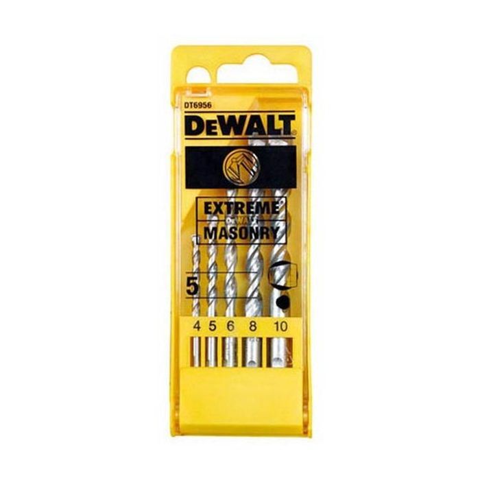 Набор сверл DeWALT EXTREME по кирпичу, 5шт, d=4,5,6,8,10м (DT6956)