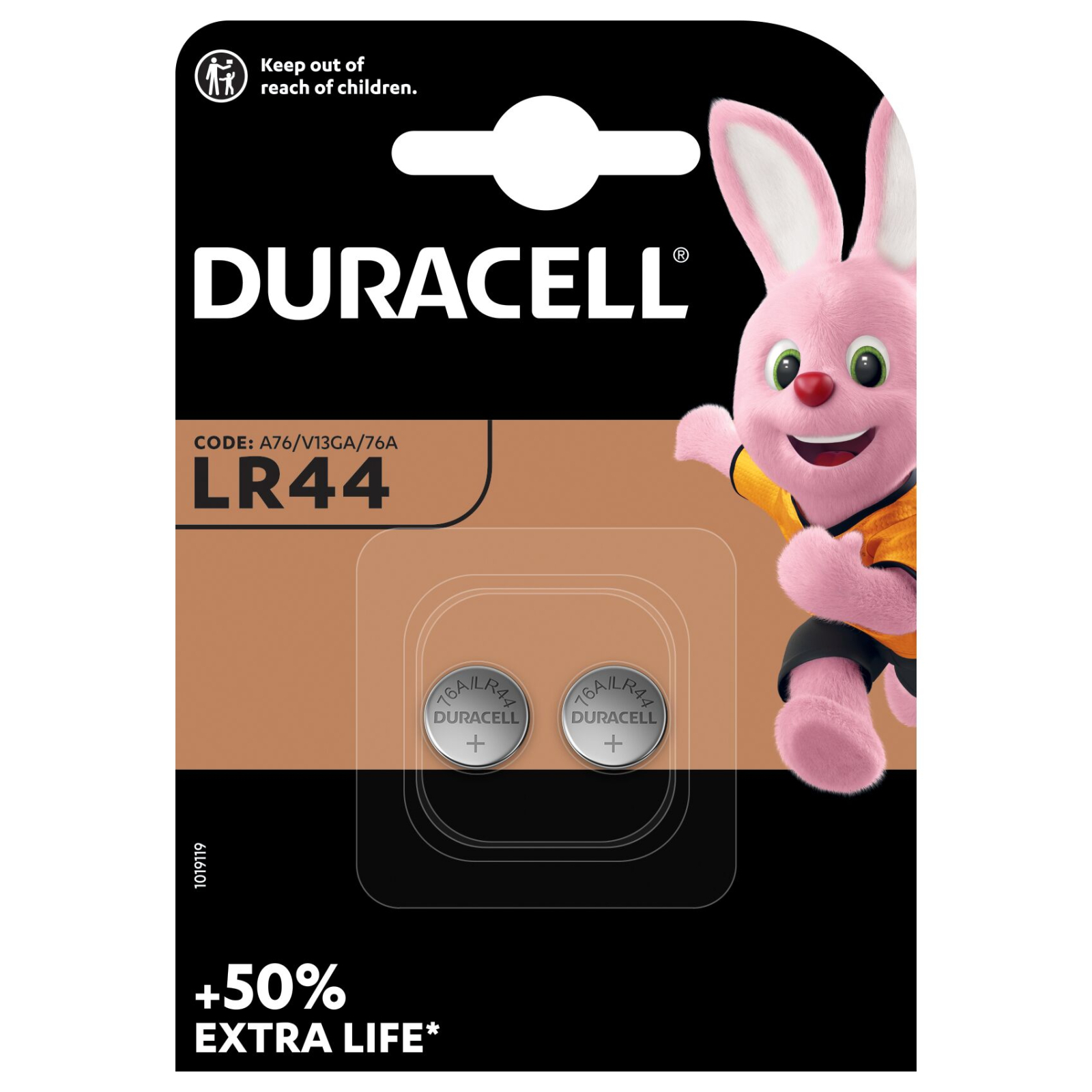 Батарейка Duracell LR44 / V13GA / A76 * 2 (5000394504424 / 5007795) изображение 2