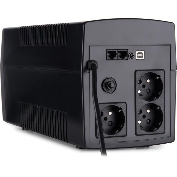 Пристрій безперебійного живлення Vinga LCD 1200VA plastic case with USB (VPC-1200PU) зображення 5